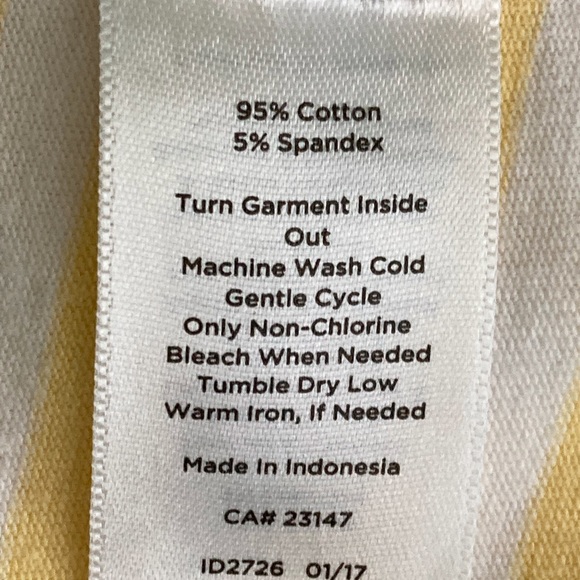 Talbots 3/4 sleeve striped top with sequin anchor - Picture 3 of 4